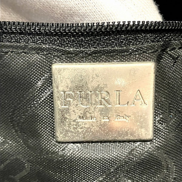 Furla Black Leather Handbag in Good Condition