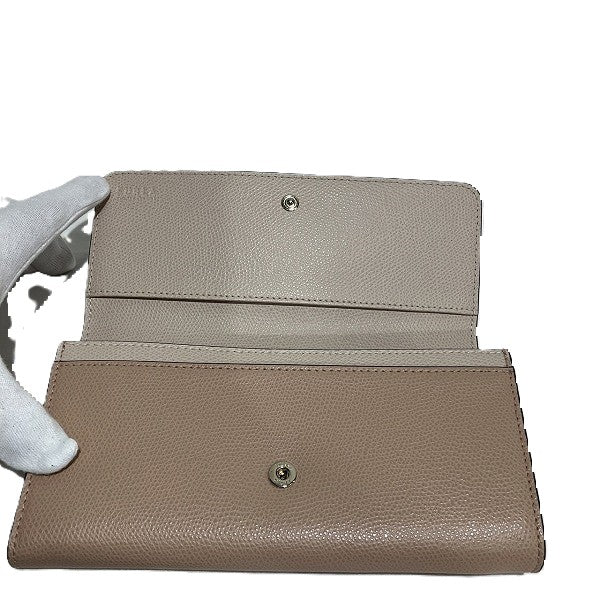 Furla Leather Continental Flap Wallet Beige in Great Condition