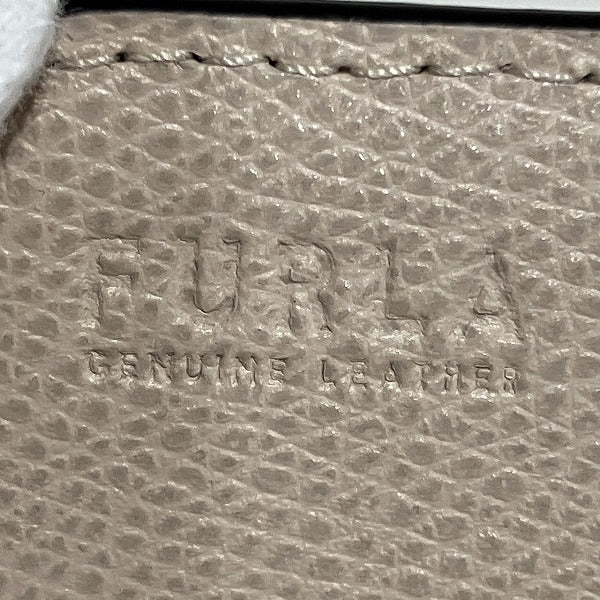 Furla Leather Continental Flap Wallet Beige in Great Condition