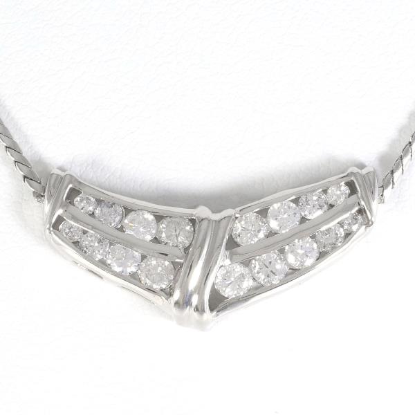 Platinum PT900 PT850 Diamond Necklace