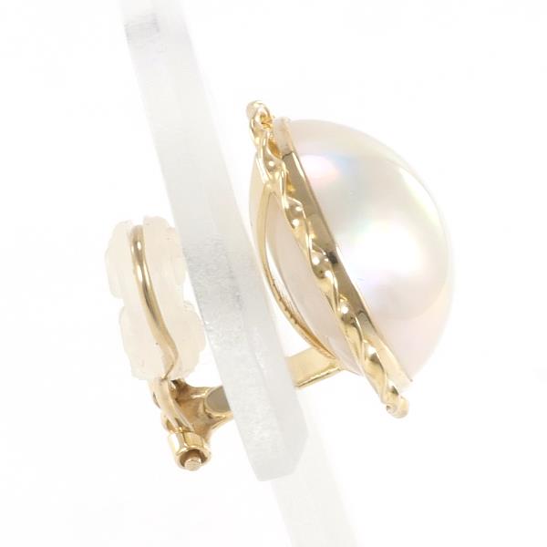 K18 Yellow Gold Mabe Pearl Earring