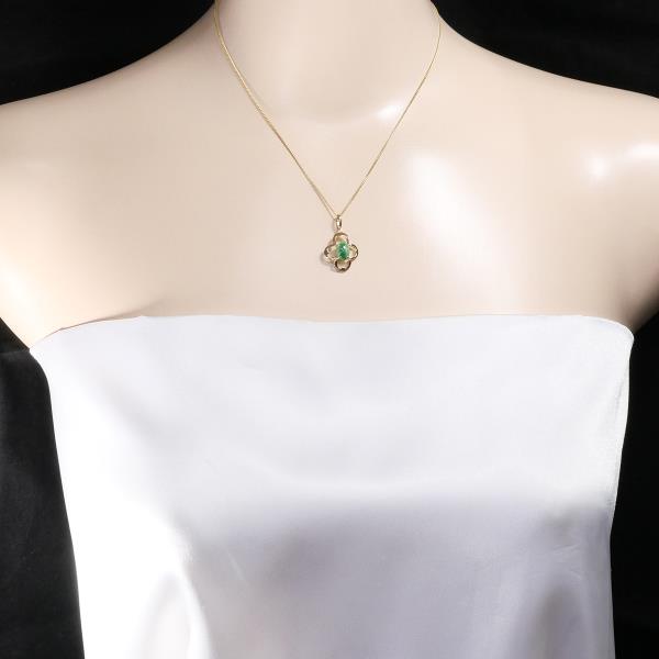 18K Yellow Gold Jade Necklace