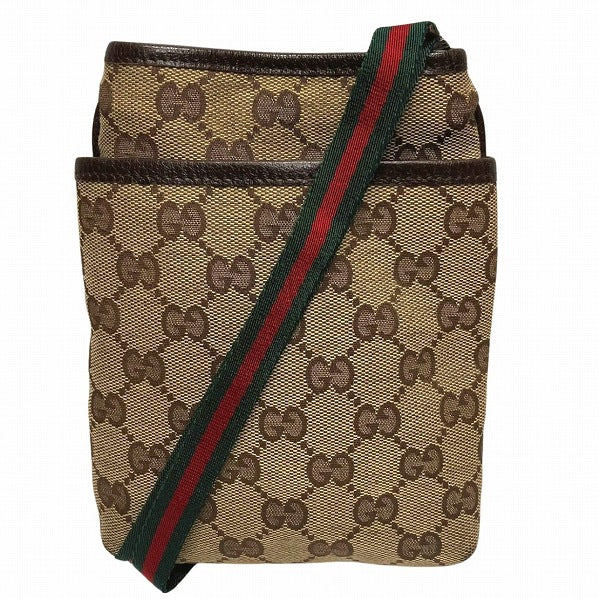 Gucci Canvas Leather Shoulder Bag 141863