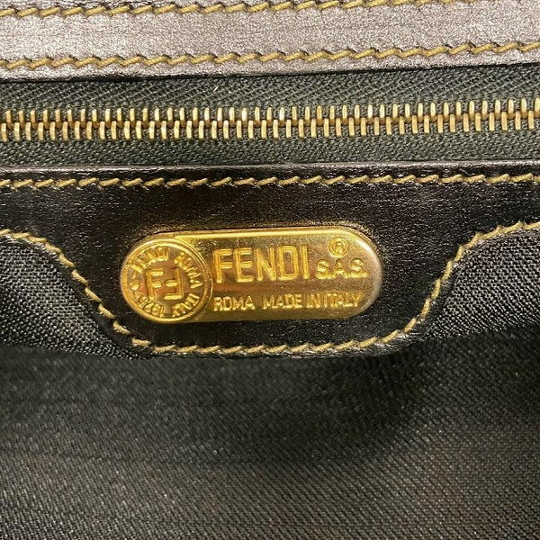 Fendi Pequin PVC Leather Backpack in Good Condition