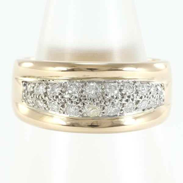 K18 Yellow White Gold Diamond Ring