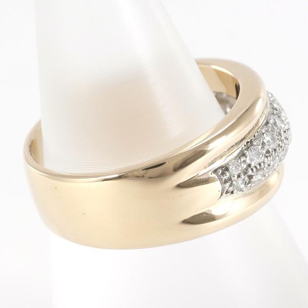 K18 Yellow White Gold Diamond Ring