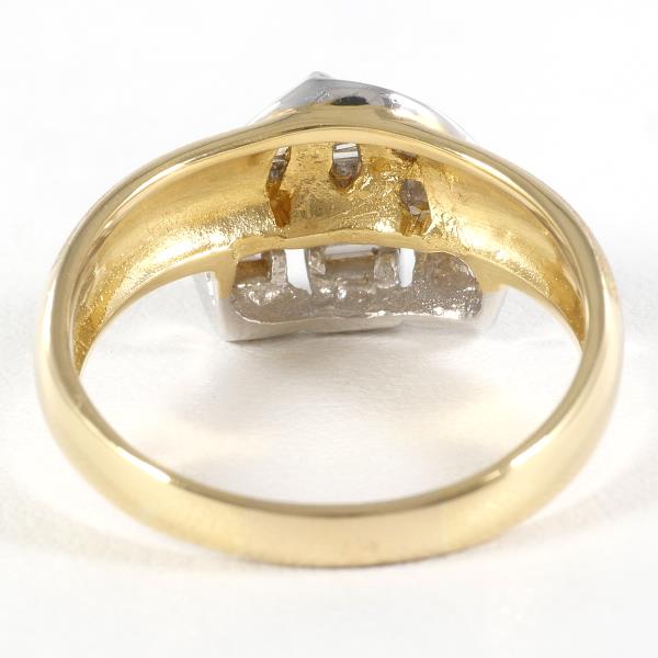 K18 Yellow White Gold Diamond Ring 17