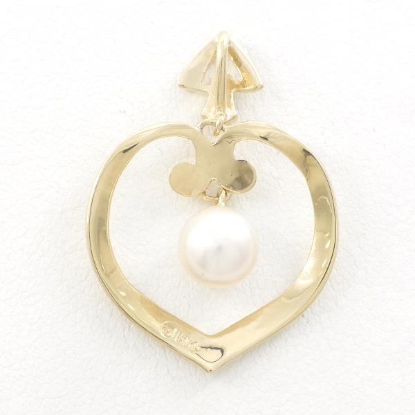 Mikimoto K14YG Pearl Pendant Top in Excellent Condition