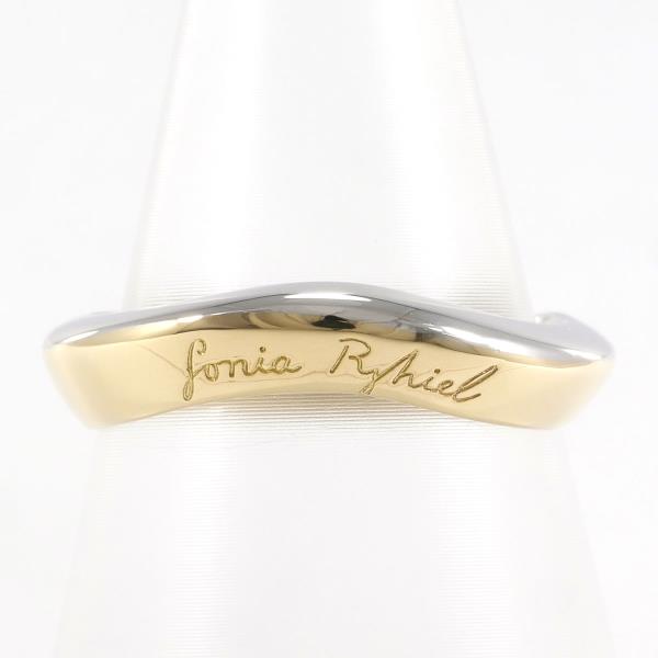 Sonia Rykiel PT950 K18YG Platinum Yellow Gold Ring in Excellent Condition