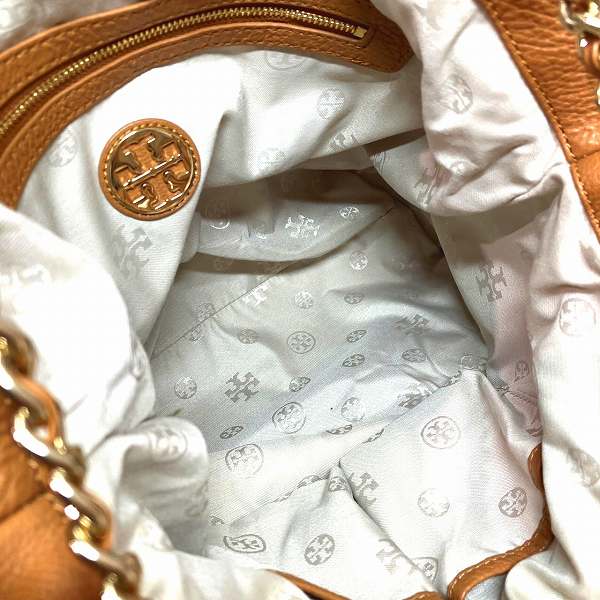 Tory Burch Brown Leather Tote Bag