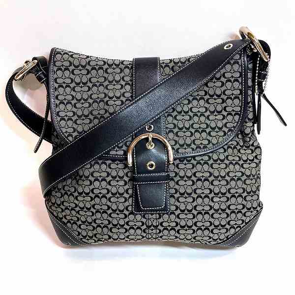 Coach Mini Signature Canvas Leather Shoulder Bag 6376