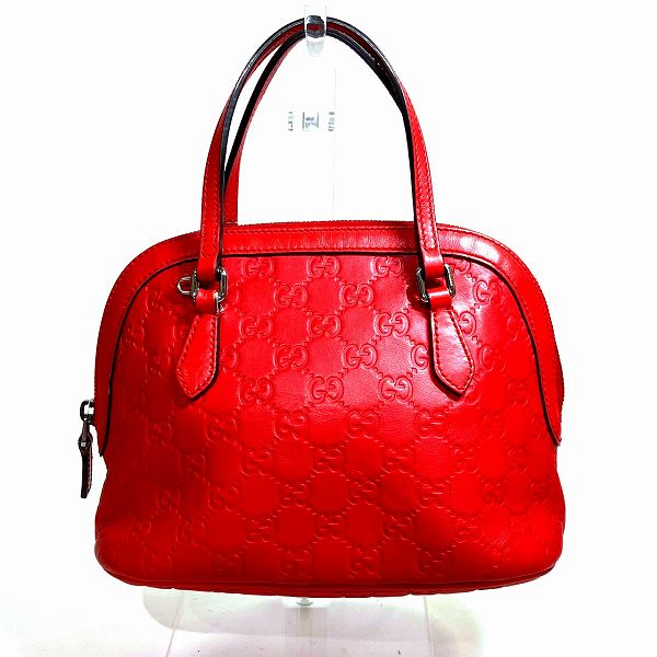 Gucci Leather Handbag 341504 Red