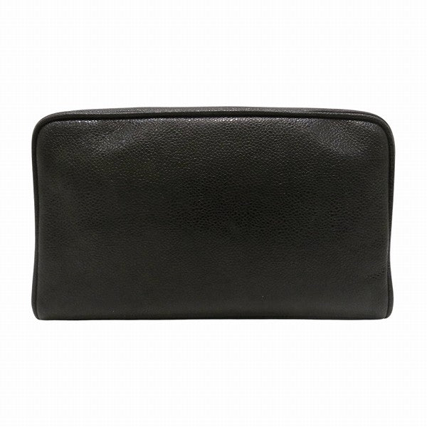 Chanel Caviar Skin Coco Mark Pouch Cosmetic Bag