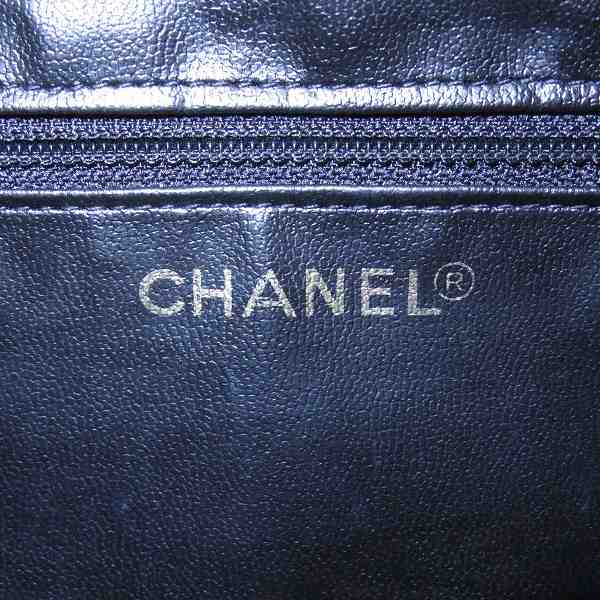 Chanel Caviar Skin Coco Mark Pouch Cosmetic Bag