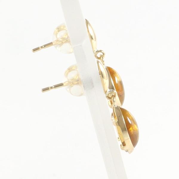 K18 Yellow Gold Citrine Earrings in Excellent Condition