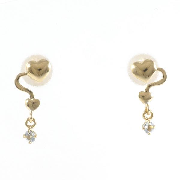 K18 Yellow Gold Aquamarine Earrings