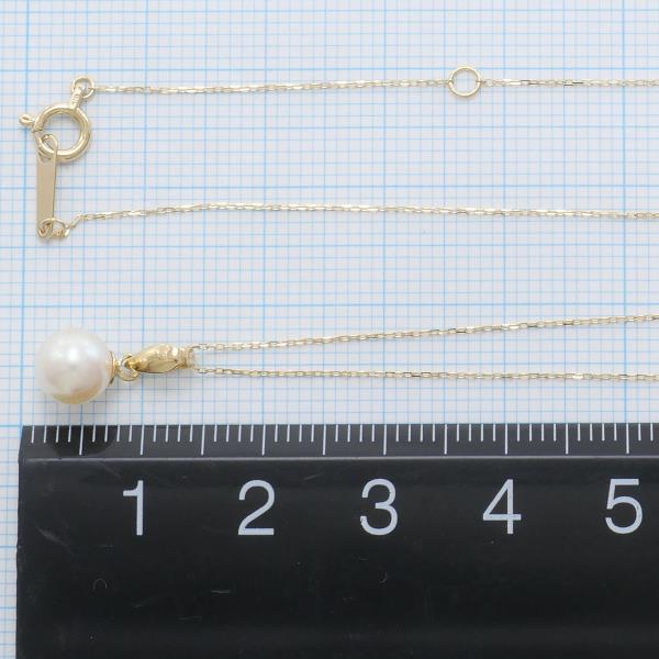 K18 Yellow Gold Pearl Necklace in Pristine Condition