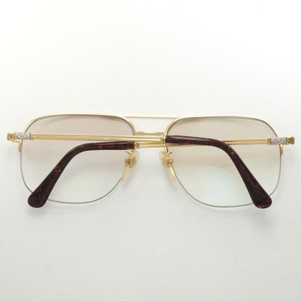 K18YG Yellow Gold Glasses with Prescription Lenses in Good Condition