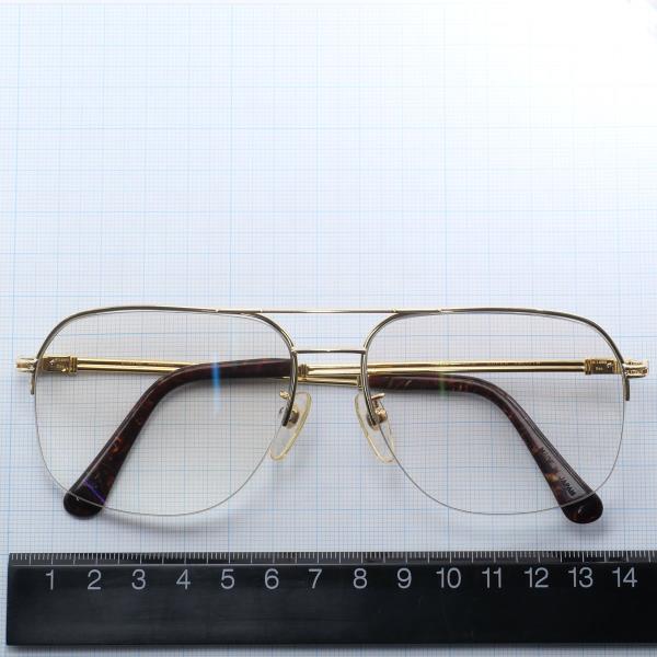 K18YG Yellow Gold Glasses with Prescription Lenses in Good Condition