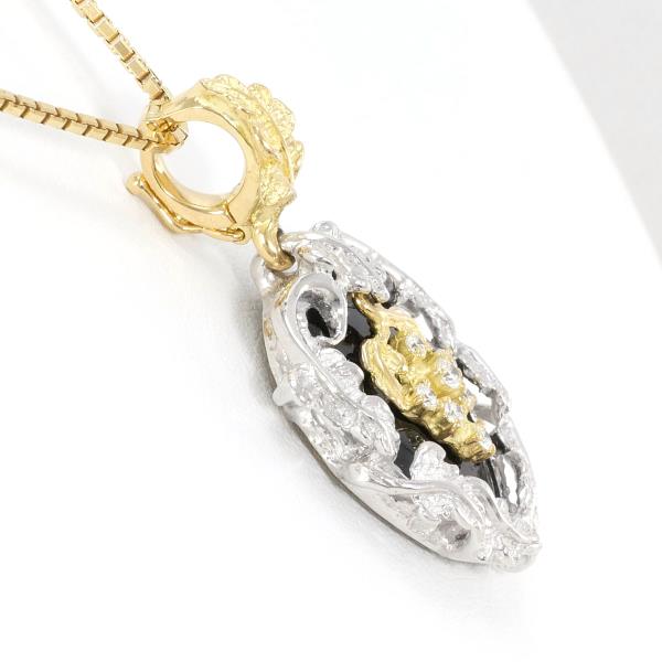 K18 Yellow Gold White Gold Diamond Necklace