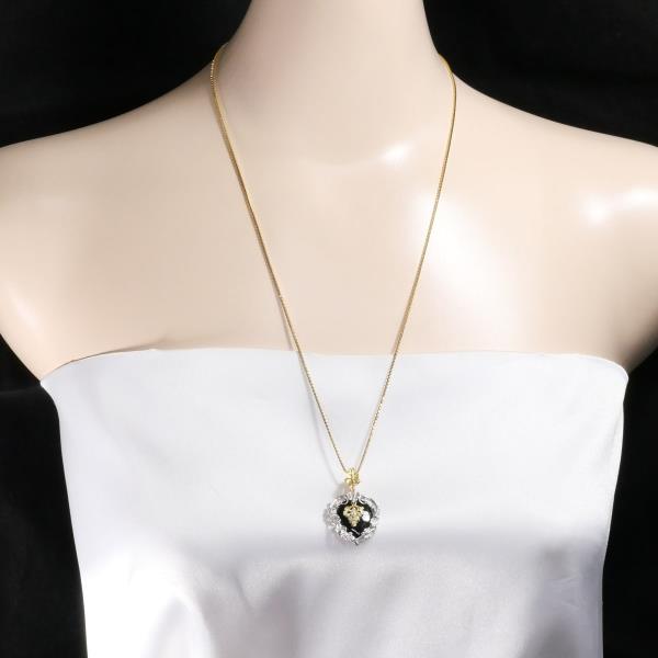 K18 Yellow Gold White Gold Diamond Necklace