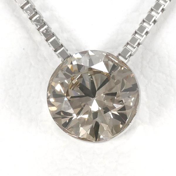 K18 White Gold Brown Diamond Necklace