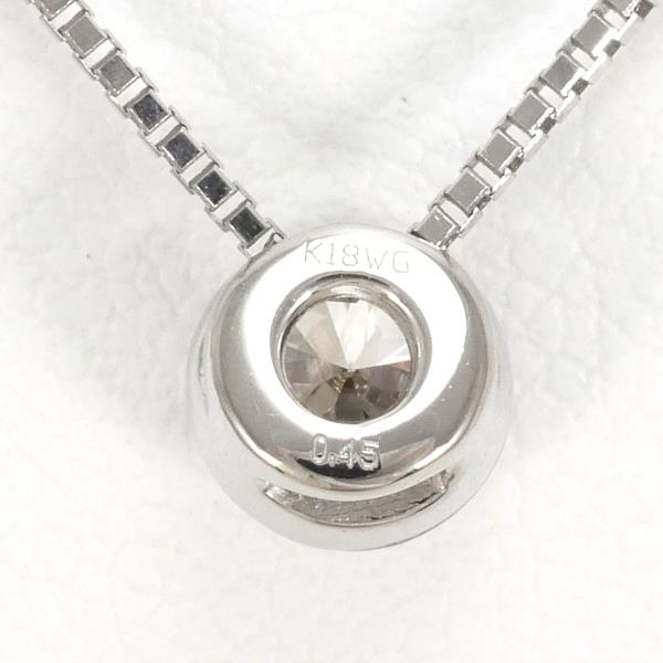 K18 White Gold Brown Diamond Necklace