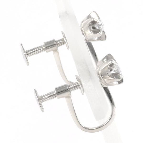 Platinum Diamond Earrings 0.12ct in Excellent Condition