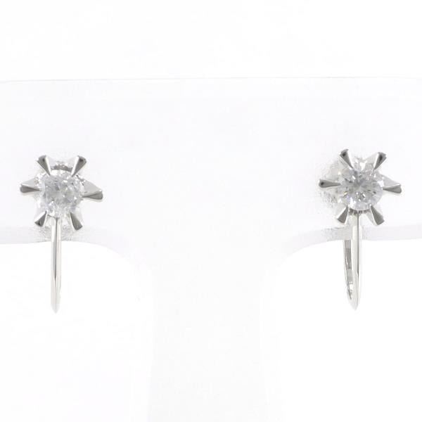 PT900 Platinum Diamond Earrings 0.15ct in Excellent Condition