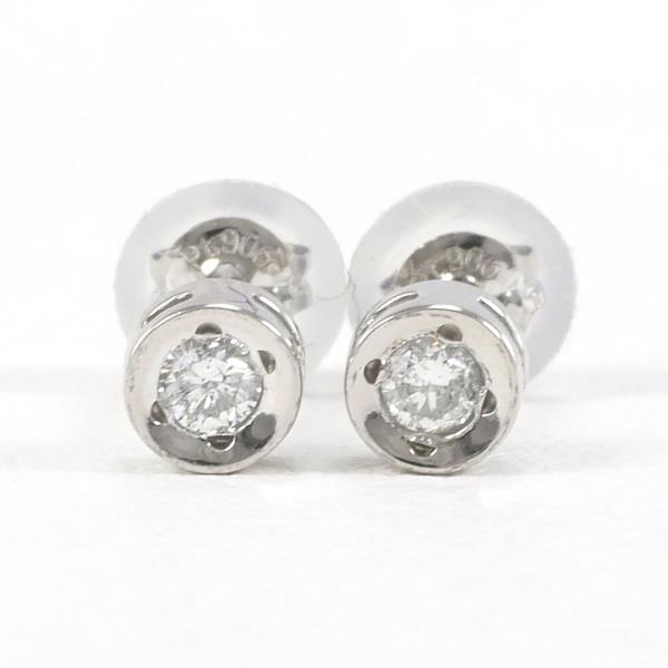 PT900 Platinum Diamond Earrings in Excellent Condition