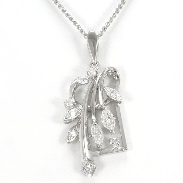 Platinum PT900 PT850 Diamond Necklace