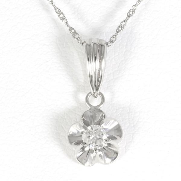 PT900 Platinum PT850 Necklace Diamond 0.10ct