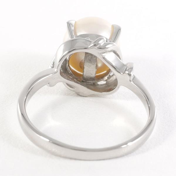 PT900 Platinum Pearl Ring in Excellent Condition