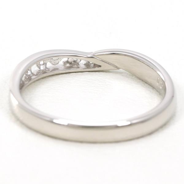 PT900 Platinum Diamond Ring Size 7.5 in Excellent Condition