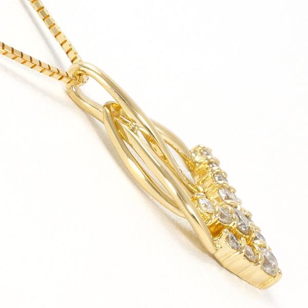 K18 Yellow Gold Diamond Necklace 0.50ct in Excellent Condition