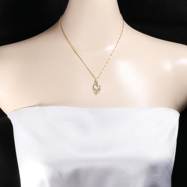 K18 Yellow Gold Diamond Necklace 0.50ct in Excellent Condition