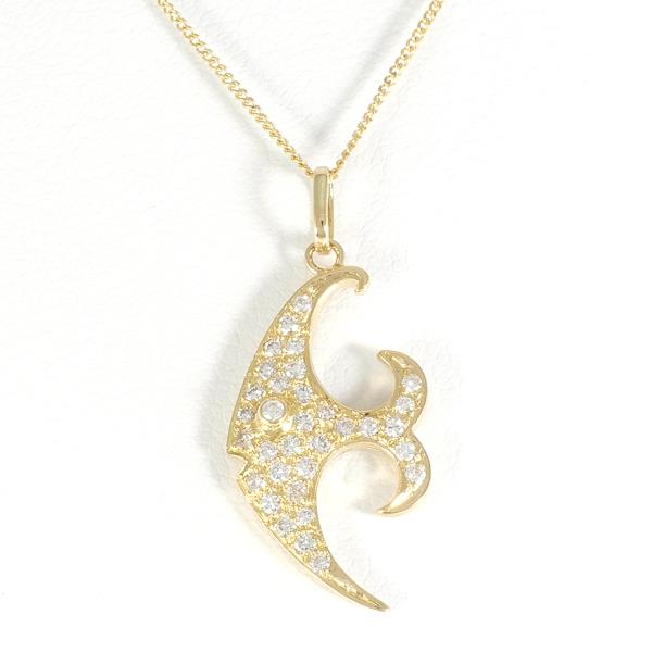 18K Yellow Gold Diamond Necklace