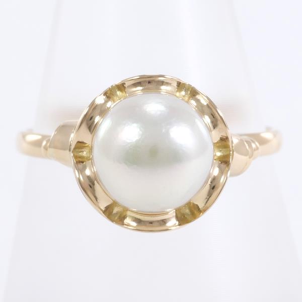 K18 Yellow Gold Pearl Ring 14