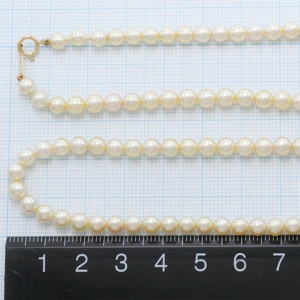 K18 Yellow Gold Pearl Necklace in Excellent Condition