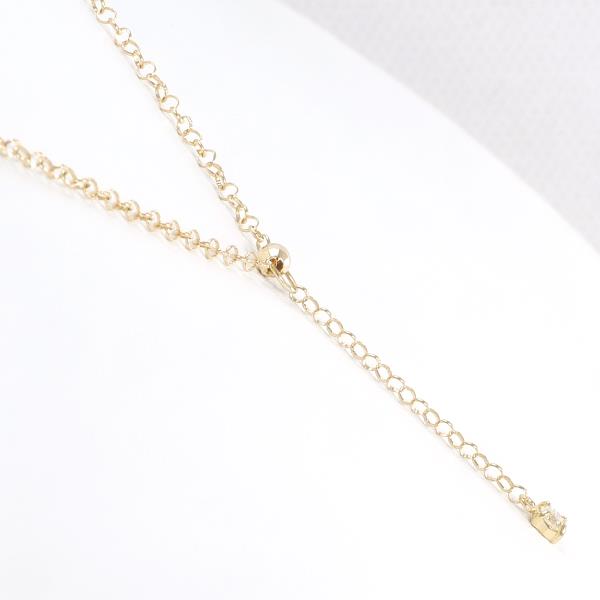 K18 Yellow Gold Diamond Necklace 0.10ct in Excellent Condition