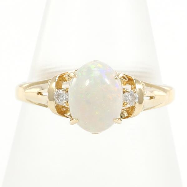 K18 Yellow Gold Opal Ring Size 11 in Excellent Condition