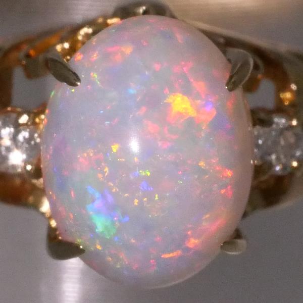 K18 Yellow Gold Opal Ring Size 11 in Excellent Condition