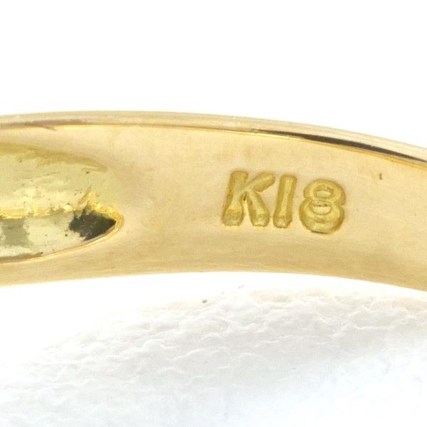 K18 Yellow Gold Diamond Ring 11 in Excellent Condition