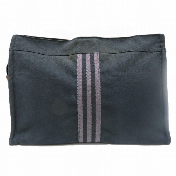 Hermes Canvas Fourre-Tout Clutch Bag