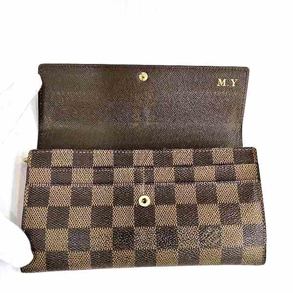 Louis Vuitton Damier Portefeuille Sarah Long Wallet N61734 in Good Condition