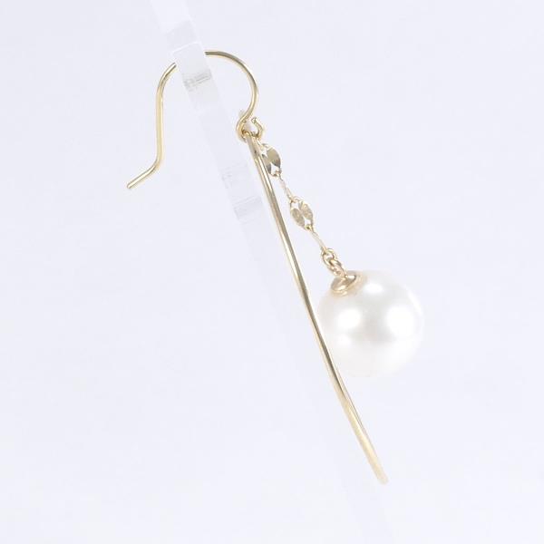 K10 Yellow Gold Pearl Earring in Excellent Condition