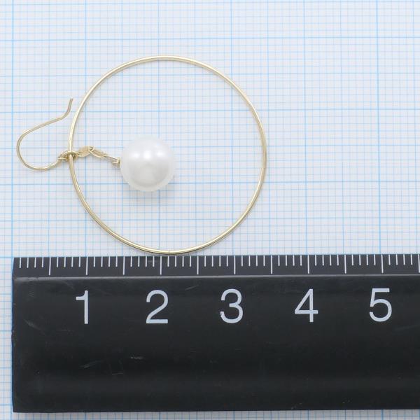 K10 Yellow Gold Pearl Earring in Excellent Condition