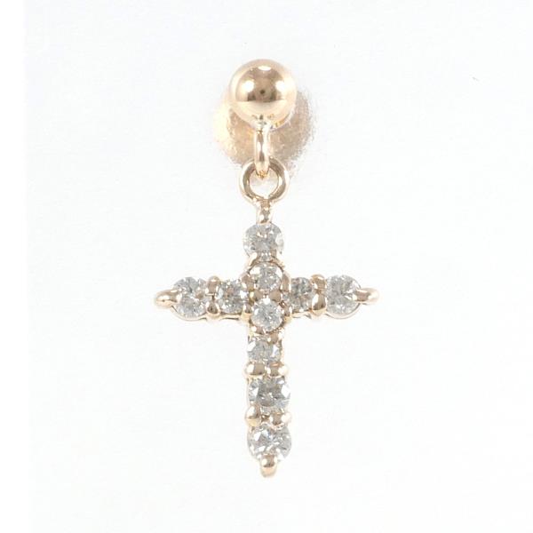 K18 Pink Gold Diamond Earring