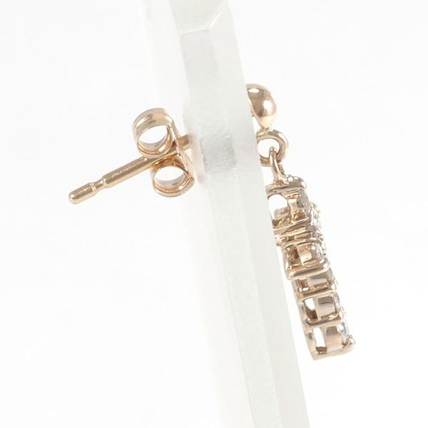 K18 Pink Gold Diamond Earring