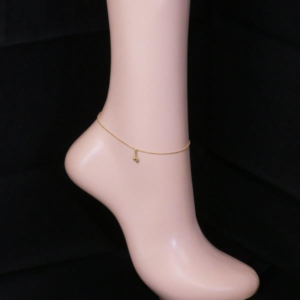 K18 Yellow Gold Bracelet Anklet in Pristine Condition